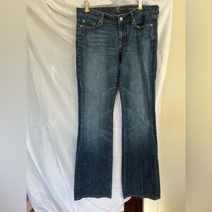 7 For All Mankind Women's Dark Wash Bootcut Flare Jeans size 29, 31” length